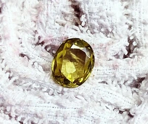 5.65 Ct Natural Peridot Oval Shape Certified Loose Gemstone - Picture 1 of 6