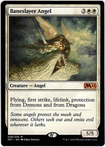 MTG Core 2021 M21 Baneslayer Angel (Mythic) - Picture 1 of 2
