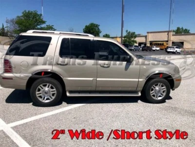 para:Mercury Mountaineer 2002-2005 guardabarros rueda de ajuste de pozo labio de arco de acero inoxidable 4 piezas Foto 1 de 4