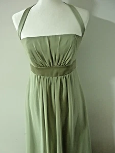 Alfred Angelo Sage Green Halter Neck Evening Gown or Bridesmaid Dress - Picture 1 of 8
