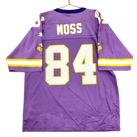 Vintage Randy Moss Minnesota Vikings Starter Jersey 52 1995 Purple Nfl Football Cover