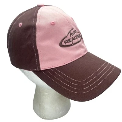 Team Real tree Camo Embroidered  Pink/brown Logo Clean Women’s Hunting Hat Cap - Image 1 of 4
