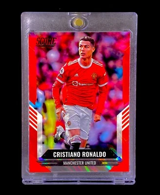 CRISTIANO RONALDO RARE RED LAVA REFRACTOR HOLO SP Panini Score - PORTUGAL - Image 1 of 4