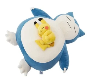 Soft Plush Toy Pokémon Sleep Goodnight Snorlax & Pikachu - Picture 1 of 6