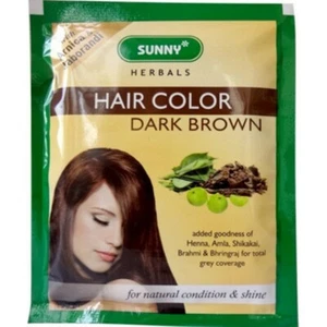 5 Packs Bakson Homeopathic Sunny Hair Color Dark Brown 20g Free Shipping - Picture 1 of 3