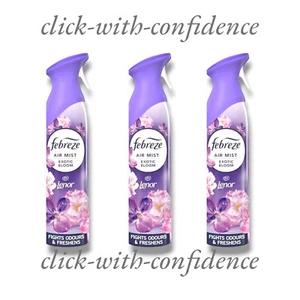 3 x Febreze Air Mist Exotic Bloom 2 In 1 Fights Odour & Freshness 185ml - Picture 1 of 1