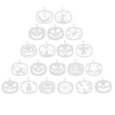  20 Pcs Halloween Pumpkin Stencils Painting Drawing Template