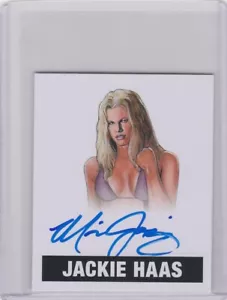JACKIE HAAS 2017 LEAF ORIGINALS WRESTLING AUTOGRAFO A-JH1 AUTO WWE TNA - Foto 1 di 2