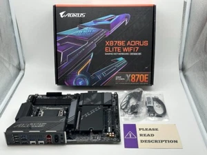 GIGABYTE X870E AORUS ELITE WIFI7 AM5 ATX DDR5 Mainboard LESEN/FÜR TEILE - Bild 1 von 9