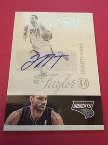 Jeff Taylor Bobcats  2012-13 Panini Signatures Auto #32