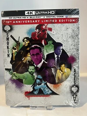 Smokin' Aces 4K Steelbook (4K UHD+Blu-ray) New - SOLD OUT - OOP - image 1 of 2