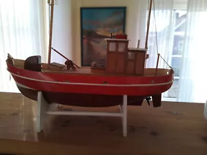 Modell-Fischkutter SL 35, Graupner, 37 mal 11 cm, renovierungsbedürftig - Bild 1 von 2