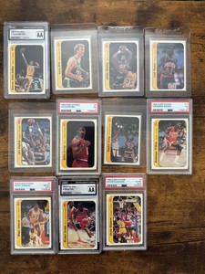 1986 Fleer Basketball Set Break PSA and Ungraded, All Cards Other Than #57