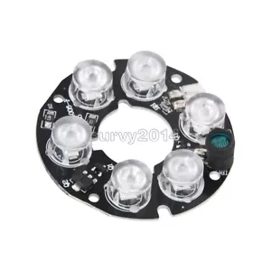 6pcs array LED IR Leds Infrared Board for CCTV cameras night vision 45mm White - Picture 1 of 6