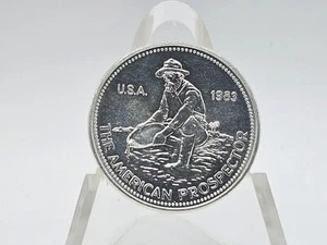 1983 1oz .999 Feinsilber Engelhard "Prospector" Medaille **KEY DATE** #2 - Bild 1 von 2