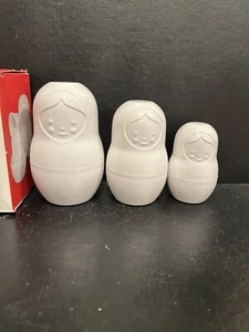 Fred M-Cups Russian Matryoshkas Nesting Dolls Measuring Cups White New In Box - Picture 1 of 7