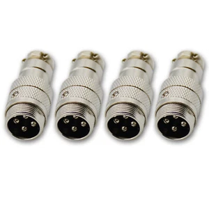 4,4 Pin Connector Panel Mount Male M16 Aircraft Plug for CB Microphone - Bild 1 von 10