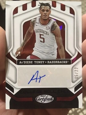 ☄️💥Au’Diese Toney 2022 certified roll call Auto SP 5/22 !!☄️💥 - Image 1 of 3