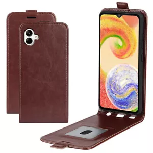 PU Leather Up & Down Flip Wallet Case Magnetic Vertical case For ZTE TCL Samsung - Picture 1 of 16