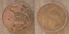 Brazil 5 Centavos 2009 Coin Real Cruzeiros Reis Brasil Free Shipping Worldwide