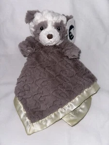 NWT Mary Meyer Panda Baby Lovey Plush Satin Security Blanket - Picture 1 of 4