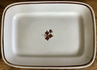 Royal Ironstone China Alfred Meakin England Copper Tea Leaf 13” Platter - Image 1 of 4