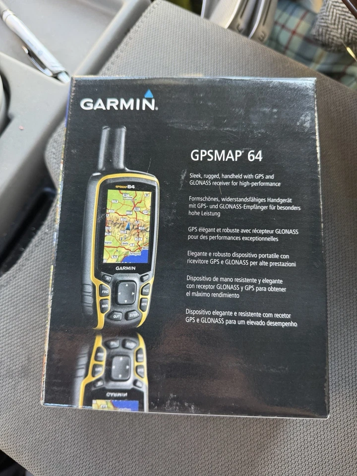 Garmin GPSMAP 64 GPS y GLONASS Receptor Dispositivo Portátil Senderismo Navegador Nuevo en Caja Foto 1 de 4