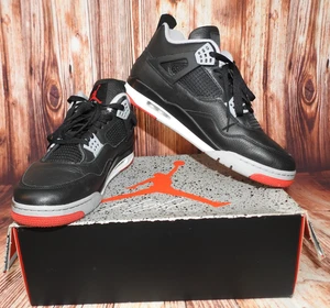 Size 14 Nike Air Jordan 4 Retro Bred Red Black Gray Reimagined FV5029-006 w/box - Picture 1 of 20