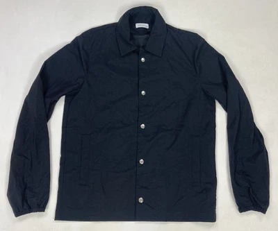 Chaqueta John Elliott Coach Hombre Talla 1 Pequeña Negra Nylon Ligera Bolsillos a Presión Foto 1 de 4