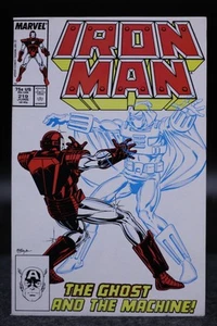 Iron Man (1968) #219 primera impresión Bob Layton David Michelinie primera aplicación de Ghost casi nuevo- - Imagen 1 de 3