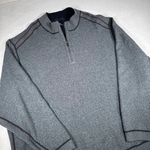 Tommy Bahama 1/4 Zip Pullover Wendepullover Herren XXXL* DEFEKT & ohne Etikett LESEN - Bild 1 von 11
