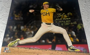 Bubba Chandler Pirates Signed 16x20 Beckett WITNESS MLB Debut 4 Inning Save - Picture 1 of 1