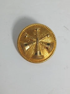 Vintage Original Asst Chief 3 Bugles 2 Post Clutch Back Pin Feuerwehr Feuerwehr - Bild 1 von 8