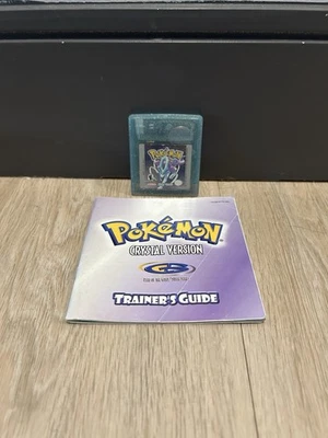 Pokémon Crystal Version (Game Boy Color) Cartridge Authentic W/ Trainer Guide - Image 1 of 4