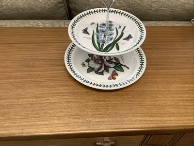 Portmeirion cake stand 2 tier (hopeworx 61451) - Image 1 of 2