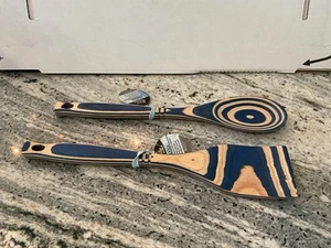 NWT Island Bamboo 2 Piece Pakka Wooden Utensil Set Kitchen Spoons Cooking Tools - Picture 1 of 5
