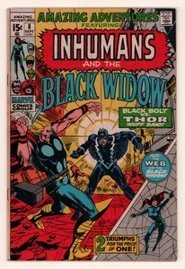 Amazing Adventures #8 BLACK WIDOW INHUMANS AVENGERS NEAL ADAMS Marvel 1971 VG - Picture 1 of 5