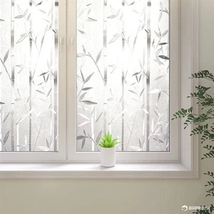 Frosted Glass Film, Bamboo Privacy Clings, Stained Decorative Window Decals, ... - Picture 1 of 7