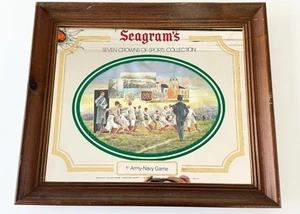 1. Armee Marine Spiel Seagramme Werbung Bier Spiegel Vintage Druck Fußball - Bild 1 von 14