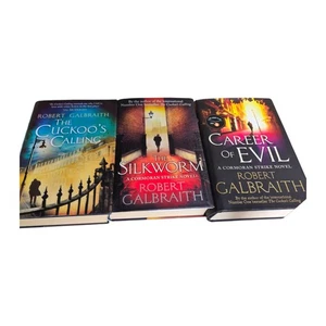 Career of Evil The Silkworm Cuckoo's Calling Hardcover Set Robert Galbraith - Foto 1 di 3