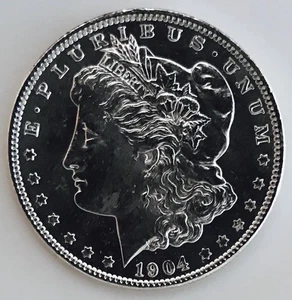 1904 O MORGAN DOLLAR! MS+++! VERY WONDERFUL PROOF LIKE STUNNER! WOW! NR #K1901 - Picture 1 of 3