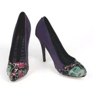 Tacones altos ED HARDY Haute púrpura 4,5 pulgadas talla 6 usados en excelente estado. - Imagen 1 de 9