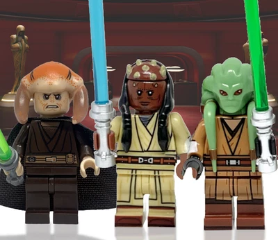 Custom Kit Fisto, Agen Kolar, Saesee Tinn Palpatine's Arrest star wars 9526 lego - Image 1 of 4