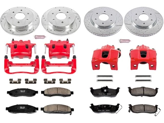 Kit de pastillas de freno y rotor delanteras y traseras 13YPNP33 para Infiniti QX56 2005 2006 2007 Foto 1 de 1