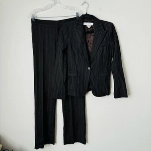 Zara Woman Black Wool Blend Pant Suit Set Women’s Size 4 - Picture 1 of 11