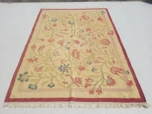 Vintage Handgeknüpft Traditionell Geometrisch Rot Kelim Boden Teppich Carpet 240x170cm - Bild 1 von 12