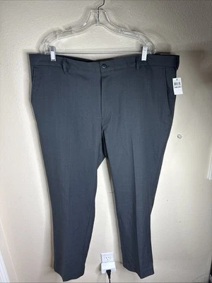 Van Heusen Mens Traveler Premium Non-Iron Slim Fit Dress Pants 42 x 30 Gray NWT - Image 1 of 4