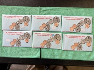 6 Sets Lot of 1994 P-D Mint Uncirculated Sets ORIGINAL - Picture 1 of 5