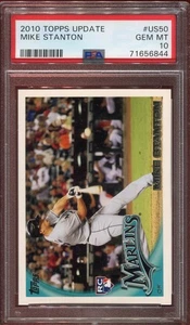 2010 Topps Update Mike Stanton #US50 RC PSA 10 - Picture 1 of 2