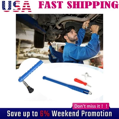 Instalación de vástago de válvula de neumático Extractor de herramientas cromadas HD Enchufe de coche Removedor de núcleo Reparación Foto 1 de 4